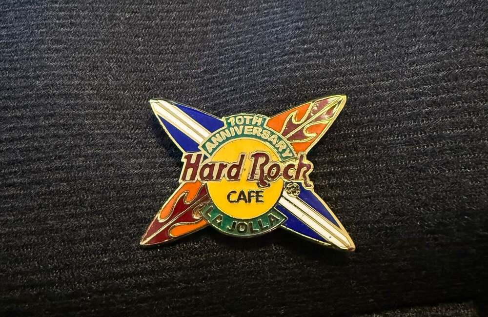 Hard Rock Cafe La Jolla 10th Anniversary Pin